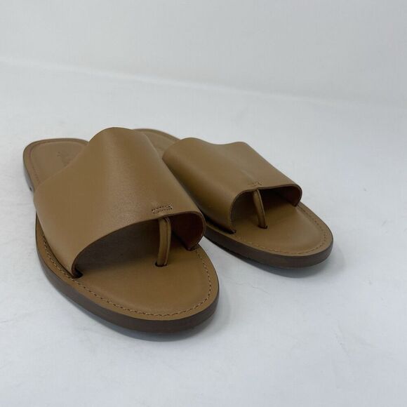 MADEWELL The Boardwalk Slide Sandals Women 6M Leather Brown English Saddle NK783 - Picture 6 of 10